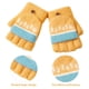 thumbnail image 3 of Guantes convertibles con parte superior abatible y estampado de números para niños, guantes de punto cálidos sin dedos para niños y niñas de 3 a 8 años, 3 of 5