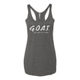 thumbnail image 2 of Wild Bobby Goat God Over All Things Inspirational/Christian Women Tri-Blend Racerback Tank Top, Premium Heather, Large, 2 of 6