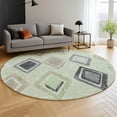 thumbnail image 6 of Addison Rugs Mayfield Premium Machine Washable Transitional Geometric Aloe Round Rug, 8' x 8', 6 of 6