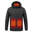 thumbnail image 2 of guisaled Trendy Heated Jacket Unisex Hooded Solid Lightweight Down Heated Coat Intelligent Heating Warm Jackets for Women And Men, 2 of 8