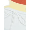 thumbnail image 2 of Argulvti Womens Temperament Knitted Dress Leisure Striped/Solid Color U-neck Waist Hollow Sleeveless Backless Tie Up Long Skirt, 2 of 8