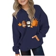 thumbnail image 3 of MKOSPLRT Holiday Sweatshirts for Kids 4-14Y Toddler Girl Boy Graphic Hoodies Long Sleeve Lounge Pullover Tops Fall Hoodies with Pocket, 3 of 5