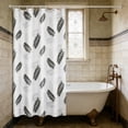 thumbnail image 5 of Thick Waterproof Plastic Shower Curtain, Mildew Resistant Bathroom Curtain, Privacy Screen Divider for Shower Room, Toilet, Bedroom, Wet Dry Separation & Decorative Bath Curtain, 71*31in, Gray, 5 of 6