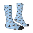 thumbnail image 2 of Goofa Corgi Dog Printed Men's Crew Socks, Soft Durable Breathable Moisture-Wicking with Odor Control Cotton socks, 2 of 9