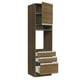 thumbnail image 5 of Mueble de Cocina Para Horno Madesa Glamy 60 cm 1 Puerta y 3 Cajones Marrón, 5 of 5