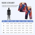 thumbnail image 4 of Fotbe Vibrant Hummingbird Watercolor Art Pijama de Hombre con Estampado de Manga Larga, Conjunto de 2 Piezas, Ropa de Dormir Suave y Cómoda con Bolsillos-Medium, 4 of 7