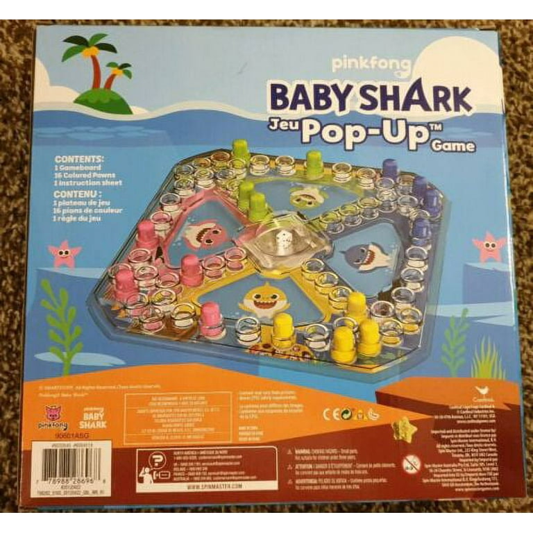 Baby Shark Childrens Play Time Pop Up Board Game, Ages 3-8