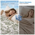 thumbnail image 2 of Spring Flowers Cooling Blanket,Lightweight Breathable Summer Throw Blanket with Double Sided Cold Effect,Farmhouse Sage Green Pastoral Floral Leaf Picnic Blankets Bed Sheet for Hot Sleepers 30"x40", 2 of 8