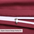 thumbnail image 4 of Unique Bargains 1800 Microfiber Zippered Pillowcases 2pcs, 4 of 10