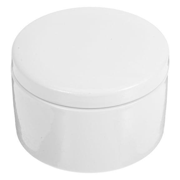 Toyvian White Ceramic Case for Home Jewelry Storage with Smooth Finish