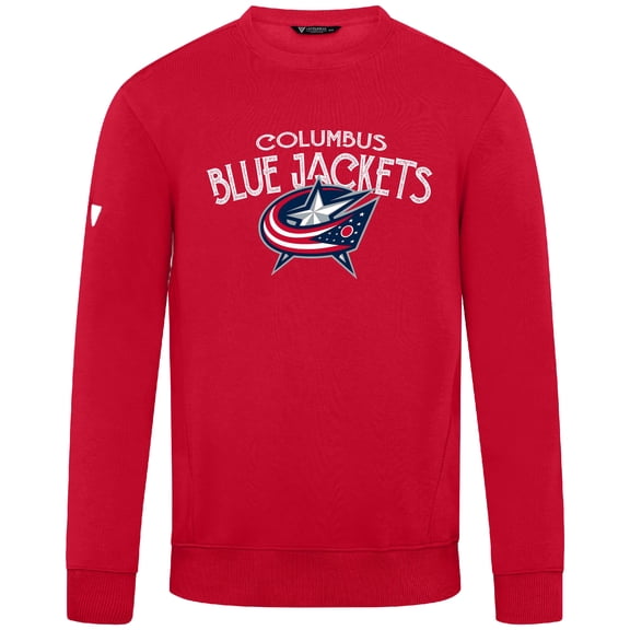 Men's Levelwear Red Columbus Blue Jackets Zane Mission Sweatshirt