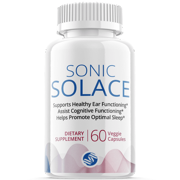 (1 Pack) Sonic Solace - Brain Boost Supplement - Dietary Supplement for Focus, Memory, Clarity, Cognitive, Nootrpic - Advanced Hearing Support Formula for Maximum Strength - 60 Capsules