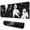 Spooky Halloween Silhouette, variant on Long Mouse Pads for Desk,Spooky Icons Halloween Pattern Desk Mats on Top Of Desks, Desk Mouse Pad Extra Large with 3mm Non-Slip Base and Stitched Edge for Gaming,Office,Work,Home 31.5x11.8in