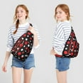 thumbnail image 3 of Dots Design Sling Backpack - Modern Colorful Polka Pattern Shoulder Bag, Durable Pack for Cycling & Shopping, 3 of 4
