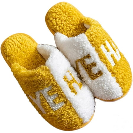 

PIKADINGNIS Women s Slippers Warm Winter Slip On Memory Foam Fuzzy House Slipper Comfy Plush Fleece Lined Shoes Indoor Outdoor Anti-Skid Rubber Sole