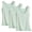 Green, variant on Women's 3-Pack Solid U-Neck Sleeveless Tank Tops, Casual Layering Base Tops & Comfortable Pajama Tops for Daily Wear & All-Season Home Use