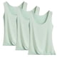 thumbnail image 1 of Pijama de manga corta para mujer, blusa lisa con cuello en U, de 3 piezas, 1 of 5