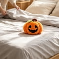 thumbnail image 4 of Zznnkj Halloween Plush Pumpkin Doll, Soft Stuffed Orange Pumpkin Toy, Cute Spooky Plushie Gift for Holiday Decor, 4 of 5