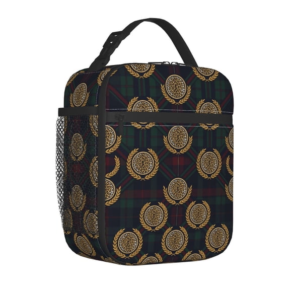 Leopard Lunch Box, Aesthetic Colorful Animal Insulated Tote With Secure Zipper, Reusable High-Density Thermal Cooler, Stylish Meal Box For Office