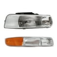thumbnail image 3 of Headlights with Side Signal Lights Compatible with 99-02 Silverado 00-06 Tahoe Suburban 16526133 16526134 15199558 15199559, 3 of 9