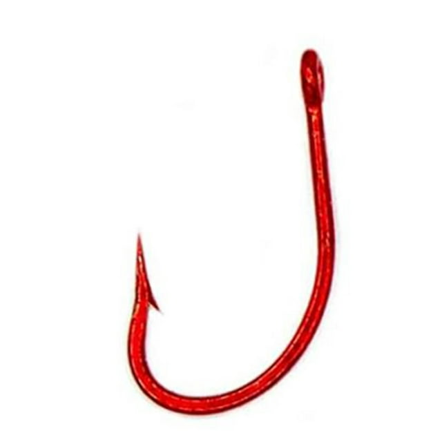 Rite Angler O'Shaughnessy Short Shank Hook In Red #4, #2, #1, 1/0, 2/0, 3/0, 4/0, 5/0, 6/0, 7/0 Inshore Offshore Trolling Saltwater Fishing (25 Pack)
