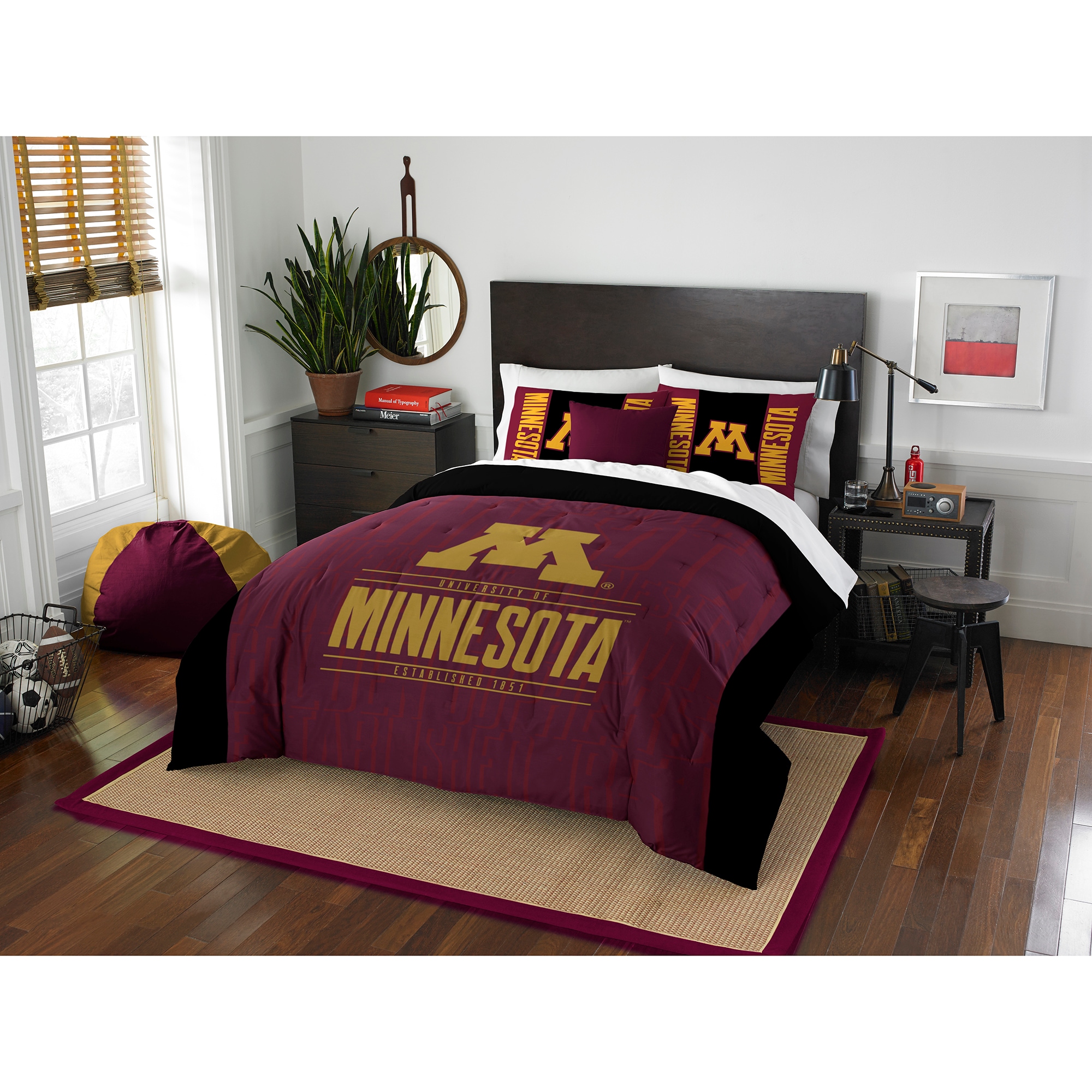 NCAA Minnesota Gophers "Modern Take" Bedding Comforter Set