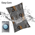 thumbnail image 6 of Yiaed Construction Machines Print Brushed Microfiber Envelope Pillowcases, Standard,Envelope Closure Pillow Cases(No pillow core)-16"x24", 6 of 6