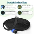 thumbnail image 5 of Flat Soaker Hose 75ft - Heavy Duty Expandable Drip Irrigation System for Large Gardens, Saves 80% Water Linkable, Leakproof UV-Resistant 1/2" Diameter, Black, 5 of 9