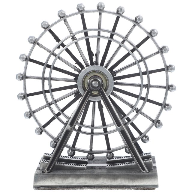 WEUVEB Decorativa De Fortuna En Metal Plateado Para Y Estantes Modernos