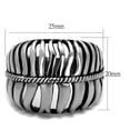thumbnail image 4 of Anillo Color Plata Para Hombres de Acero Inoxidable Divisiones, 4 of 4