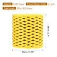thumbnail image 2 of Uxcell Raffia Paper Craft Ribbon, 1/4 Inch 218 Yards Raffia String Packing Paper Twine, Yellow, 2 of 6