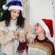 thumbnail image 2 of Christmas Hat for Adults, Deluxe Velours Santa Hat with Soft Liner, Plush Brim Santa Claus Santa Hat with Golden Sequins Snowflake for Men Women, 2 of 4