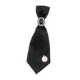 thumbnail image 5 of Women's Neck Tie Silky Retro Style Smooth Bow Tie for Blouse Student Wedding black, 5 of 8