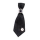 thumbnail image 5 of Corbata de cuello para mujer, pajarita con clip, broche de cinta retro suave y sedoso para camisa negro, 5 of 9