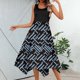 thumbnail image 1 of WILLBEST Vestido Midi De Verano Para Mujer, Informal, Fluido, Floral, Elegante, Chaleco Largo, 1 of 3