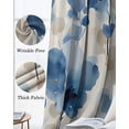 thumbnail image 3 of Blue Spring Floral Blackout Curtains for Bedroom Living Room Darkening Curtains 54 Inch Long Summer Pastoral Leaf Country Short Curtain for Small Window Treatment Insulated Grommet Drapes 52"x54"x2, 3 of 9
