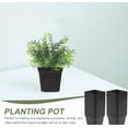 thumbnail image 2 of 3" Nursery Pots, MODANU 10 Pack Plastic Plant Pots, Square Flower Planting Pots, Seedling Planter Seed Starter Pots with Saucers for Garden, Room, Office, Balcony Decor, White, 2 of 9