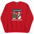 thumbnail image 3 of Oasis Sweatshirt, Snowasis Some Might Sleigh Sweatshirt, Snowman Rock Band Sweatshirt - Sizes S-5XL ,Art Print JSC, 3 of 6