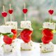thumbnail image 3 of Palillos de dientes TUNC Con forma de corazón rojo para aperitivos 100 un, 3 of 5