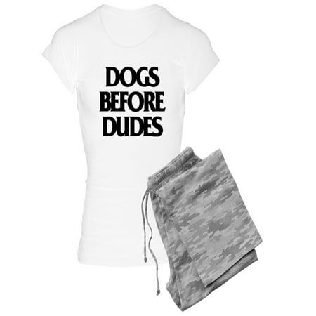 

CafePress - Dogs Before Dudes - Women s Light Pajamas