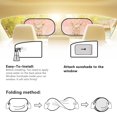 thumbnail image 5 of Yuyamidu Pig Car Rear Window Sun Shade Cherry Blossom Car Side Window Sunshade 2 Pack Pink Car Sun Shade Adorable Car Window Shades for Kids Car Accessories, 5 of 7
