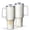 White-3, variant on 40oz Tumbler with Handle and Straw, Vacuum Insulated Stainless Steel Travel Mug, Fits Car Cup Holder, Daisy Floral Print