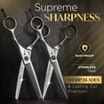 thumbnail image 2 of Juego de tijeras para cortar el cabello Fagaci Razor-Sharp con tijeras para adelgazar, 2 of 9