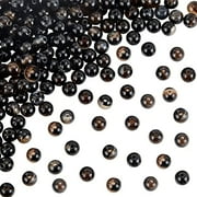 315Pcs 6mm Black Agate Beads Natural Agate Beads Round Black Agate Beads Round Loose Beads Gemstones Beads Energy Stone