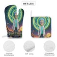 thumbnail image 4 of Rick And Morty 4 Pcs Oven Mitts And Pot Holders Kitchen Oven Glove with Potholders Non-Slip Cooking Gloves for Cooking Baking Grilling, 4 of 7
