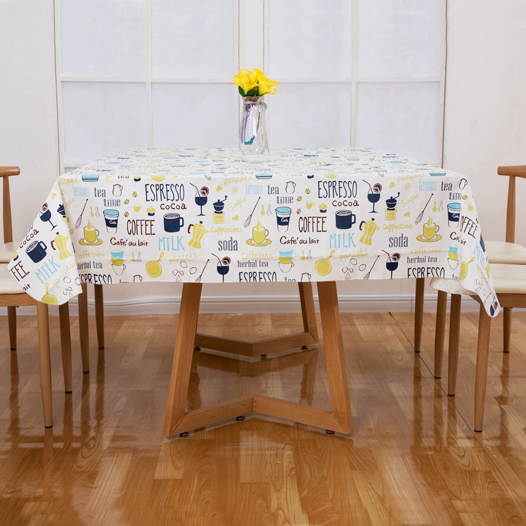 Ray Star Vinyl Party Tablecloths 52x70in Spring Tablecloth Plastic Picnic Outdoor and Camping Waterproof Oilcloth Table Cover for Rectangle Tables