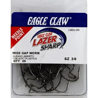 Eagle Claw RDEW-8 Baitholder Down Eye Hook, Bronze, Size 8, 20