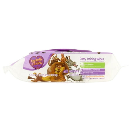 Parent's Choice Melonberry Scent Potty Training Wipes (48 count)