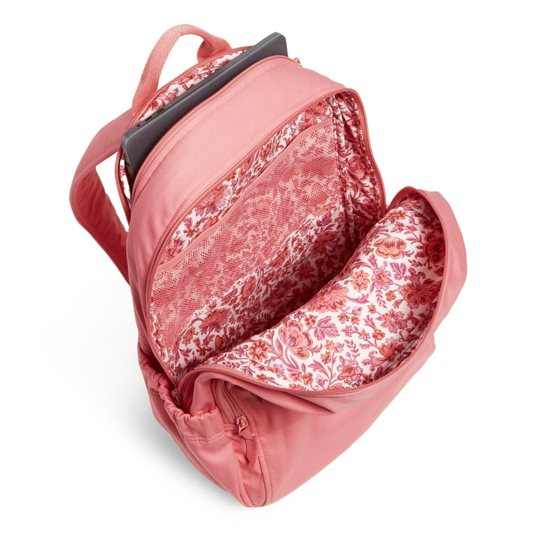 Vera Bradley Women's Recycled Cotton Campus Backpack Rouge Rose