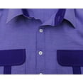 thumbnail image 6 of Atasi Men's Pathani Style Men's Salwaar Kameez Purple Punjabi Shirt-Small, 6 of 6